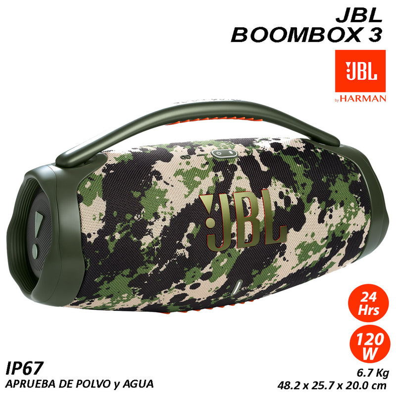 Altavoz Bluetooth Jbl Boobmox 3 Camuflaje