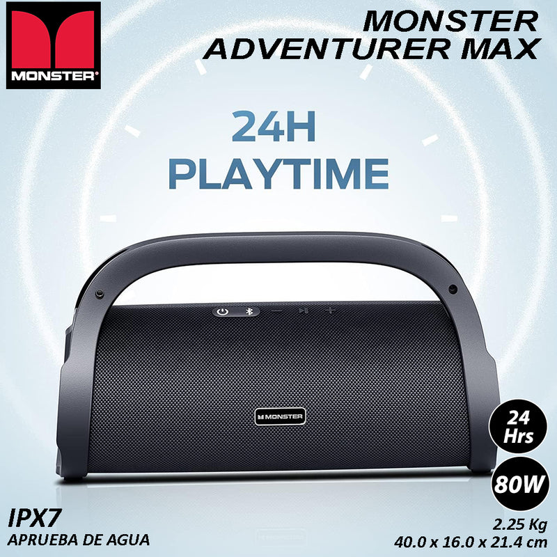 Altavoz Bluetooth Monster Adventurer Max Silver