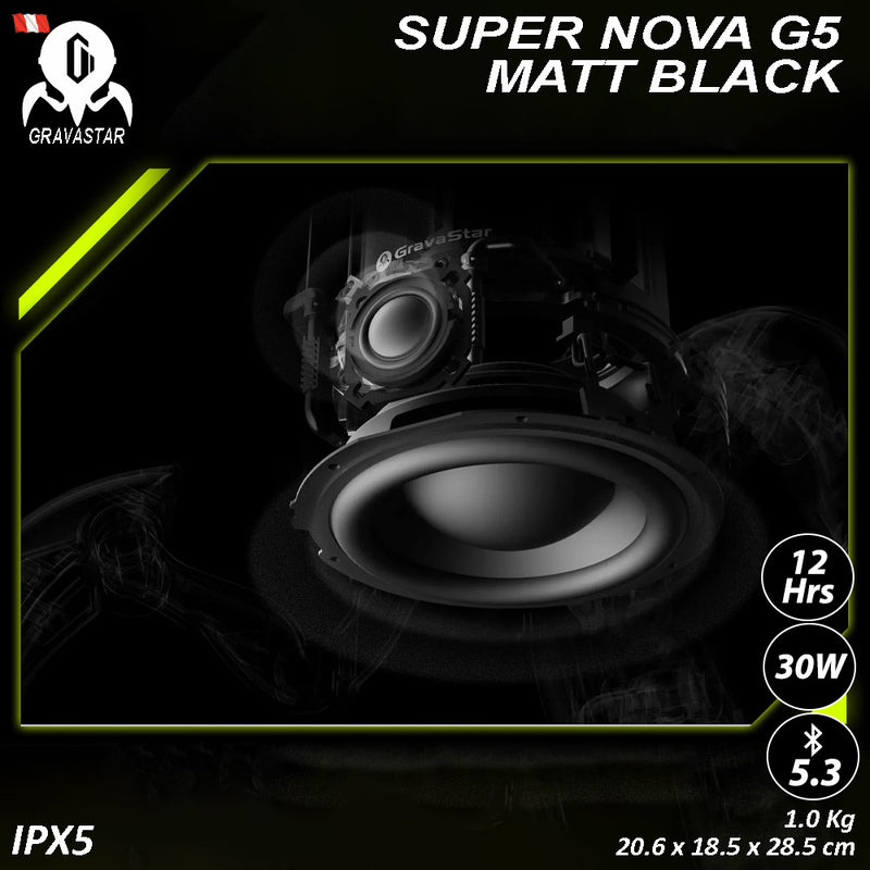 Altavoz Gravastar Super Nova G5 Matt Black