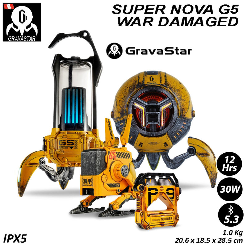 Altavoz Gravastar Super Nova G5 War Damaged Yellow