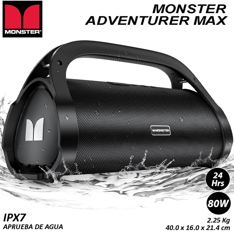 Altavoz Bluetooth Monster Adventurer Max Silver