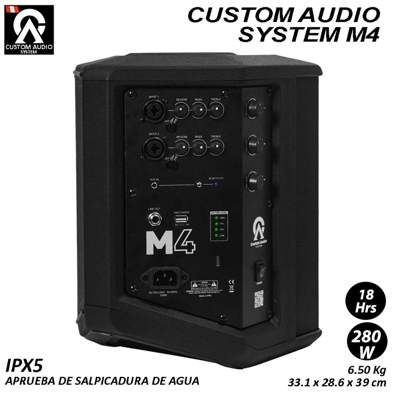 Altavoz Bluetooth Custom Audio System M4