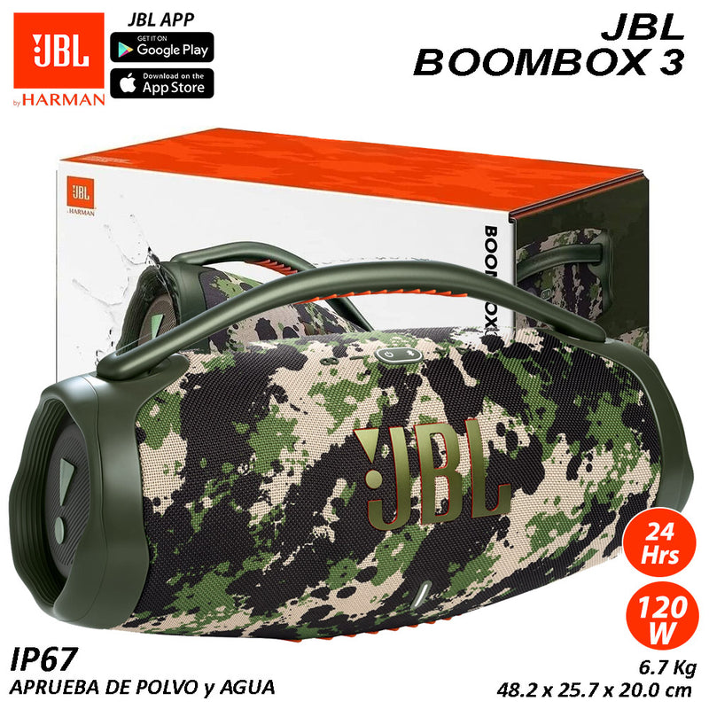 Altavoz Bluetooth Jbl Boobmox 3 Camuflaje