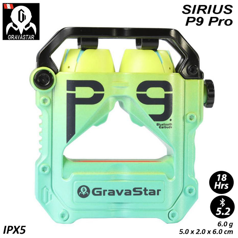 Audifonos Gravastar Sirius P9 Pro Neon Green