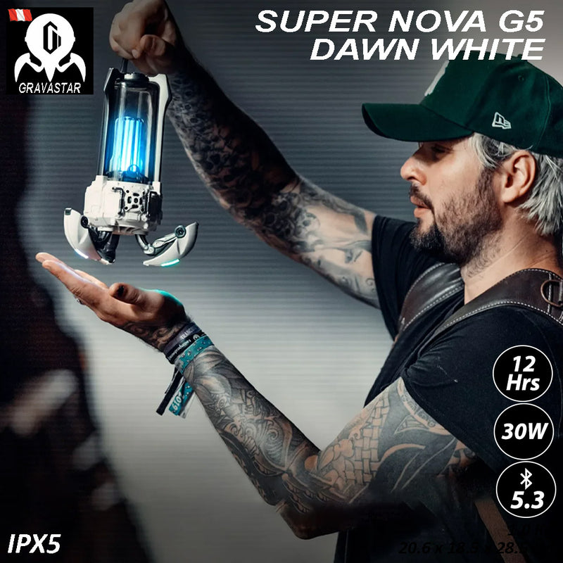 Altavoz Gravastar Super Nova G5 War Dawn White