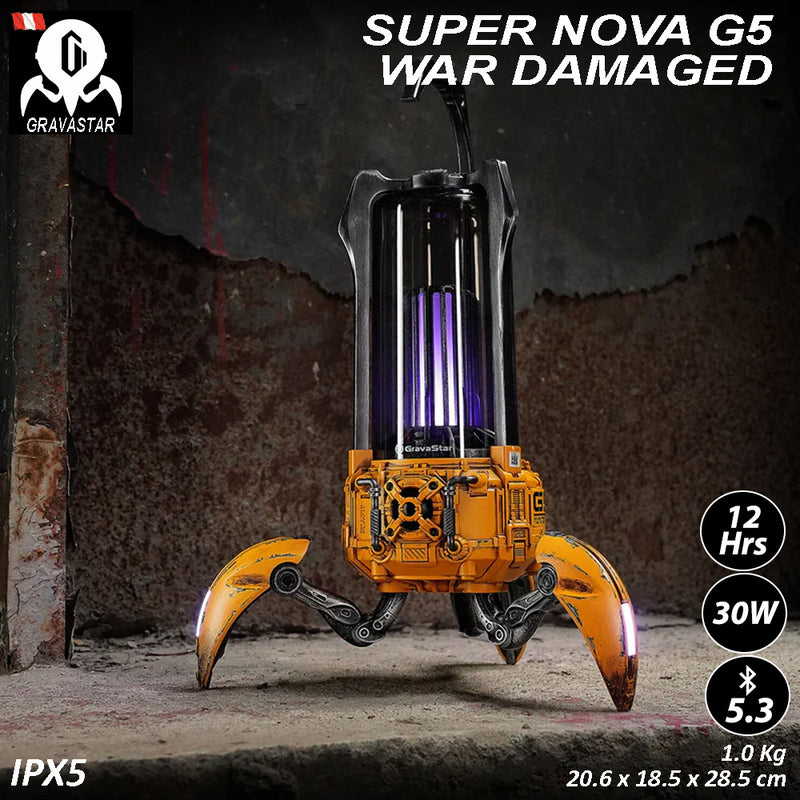 Altavoz Gravastar Super Nova G5 War Damaged Yellow