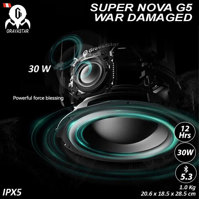 Altavoz Gravastar Super Nova G5 War Damaged Yellow