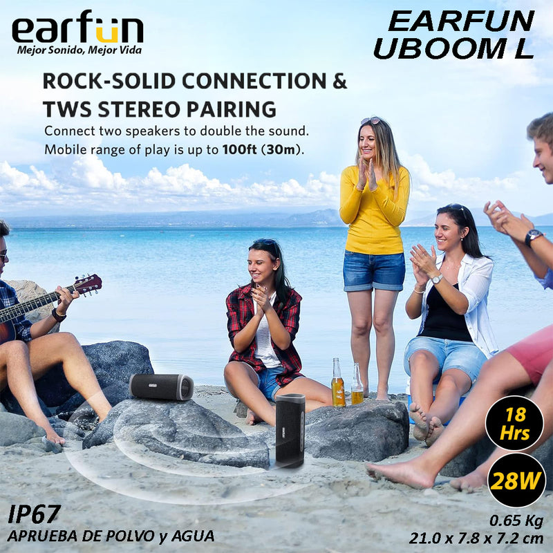 Altavoz Bluetooth EARFUN Boom L