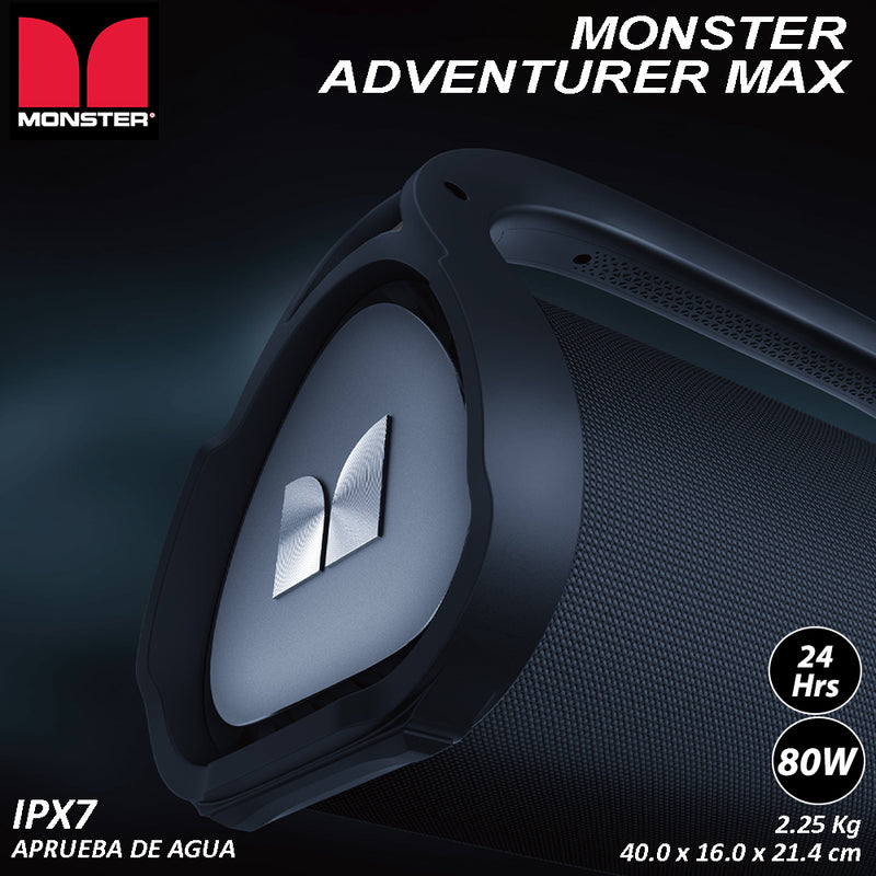 Altavoz Bluetooth Monster Adventurer Max Silver