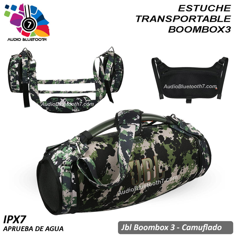 Estuche Correa Bolso Funda Transporte Jbl Boombox3 Camuflaje