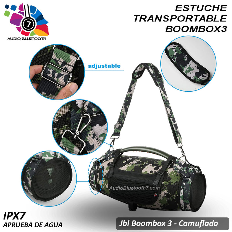 Estuche Correa Bolso Funda Transporte Jbl Boombox3 Camuflaje