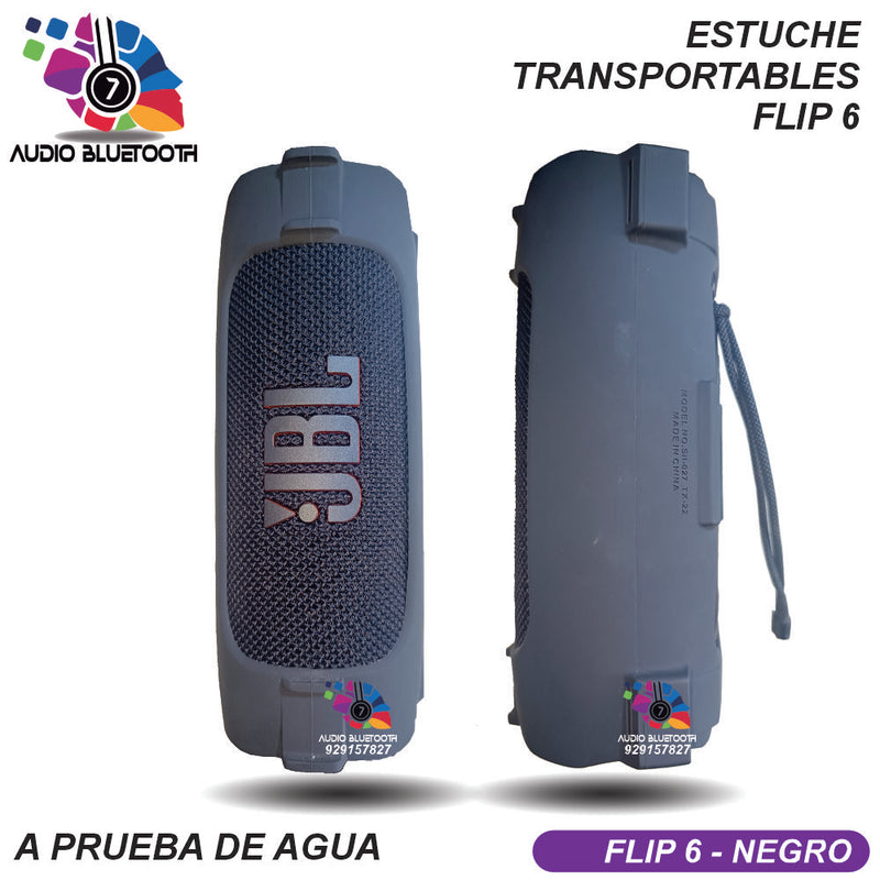 Estuche Correa Bolso Funda Transporte Jbl Flip 6 Negro