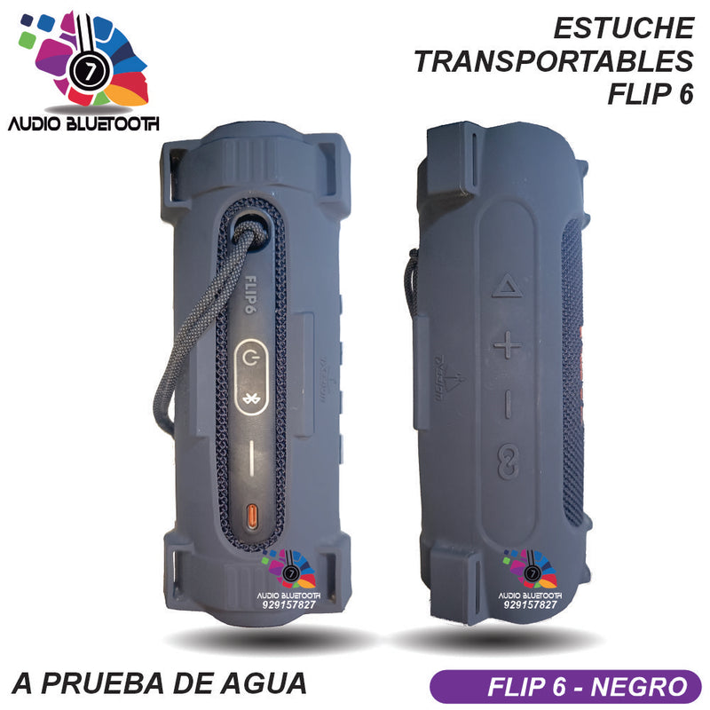 Estuche Correa Bolso Funda Transporte Jbl Flip 6 Negro