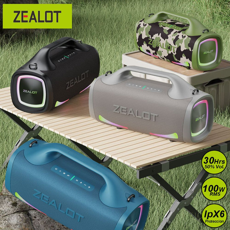 Zealot S79 - 100W RMS Parlante Bluetooth Portatil