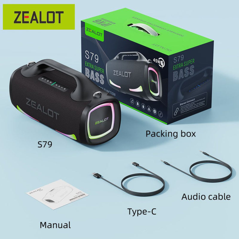 Zealot S79 - 100W RMS Parlante Bluetooth Portatil