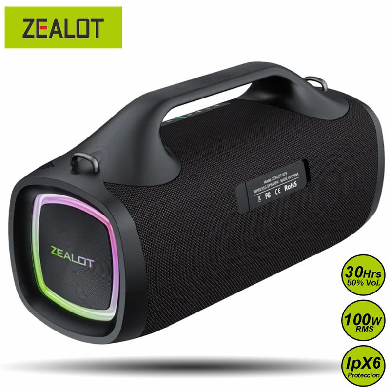 Zealot S79 - 100W RMS Parlante Bluetooth Portatil