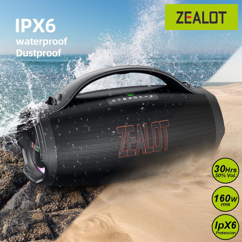 Zealot S98 - 160W RMS Parlante Bluetooth Portatil